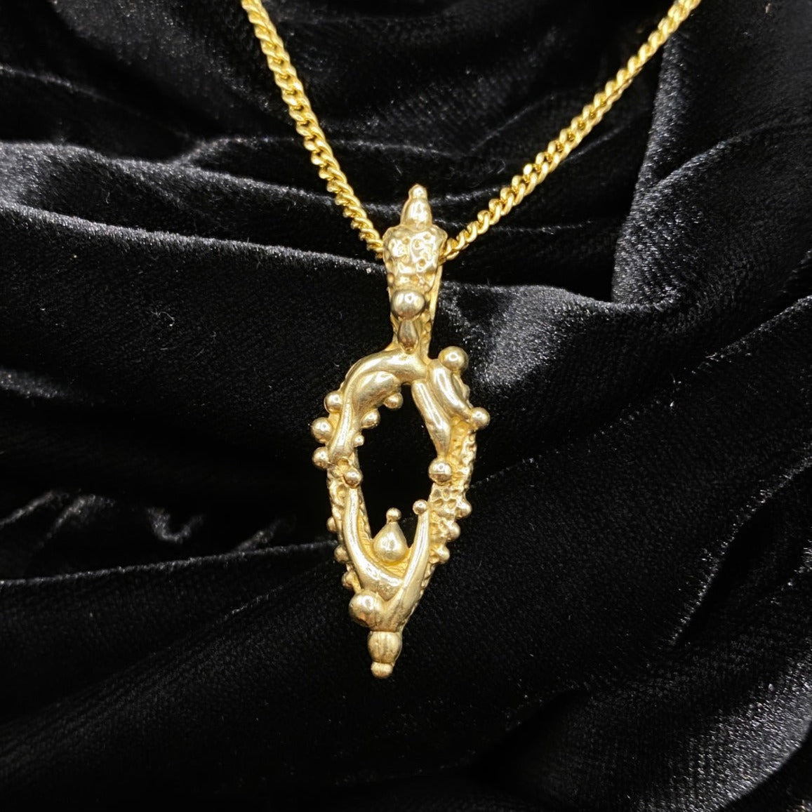 Summoning Raindrops Pendant (9K Yellow Gold) MADE TO ORDER Madame Mak Jewellery
