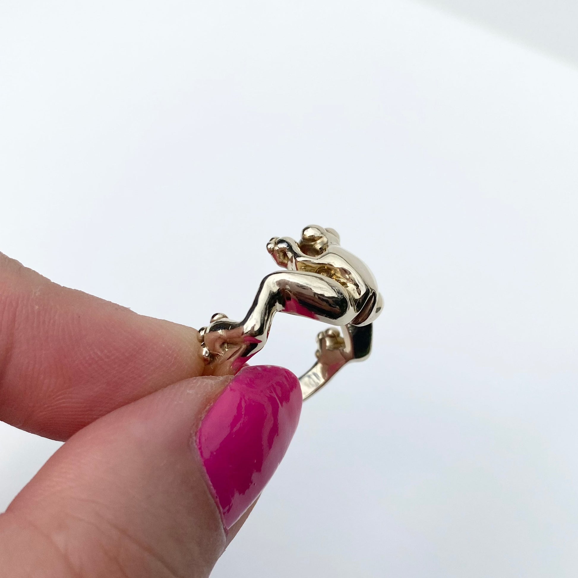 GOLD Doing it "Froggy Style" ring (MADE TO ORDER) Madame Mak Jewellery