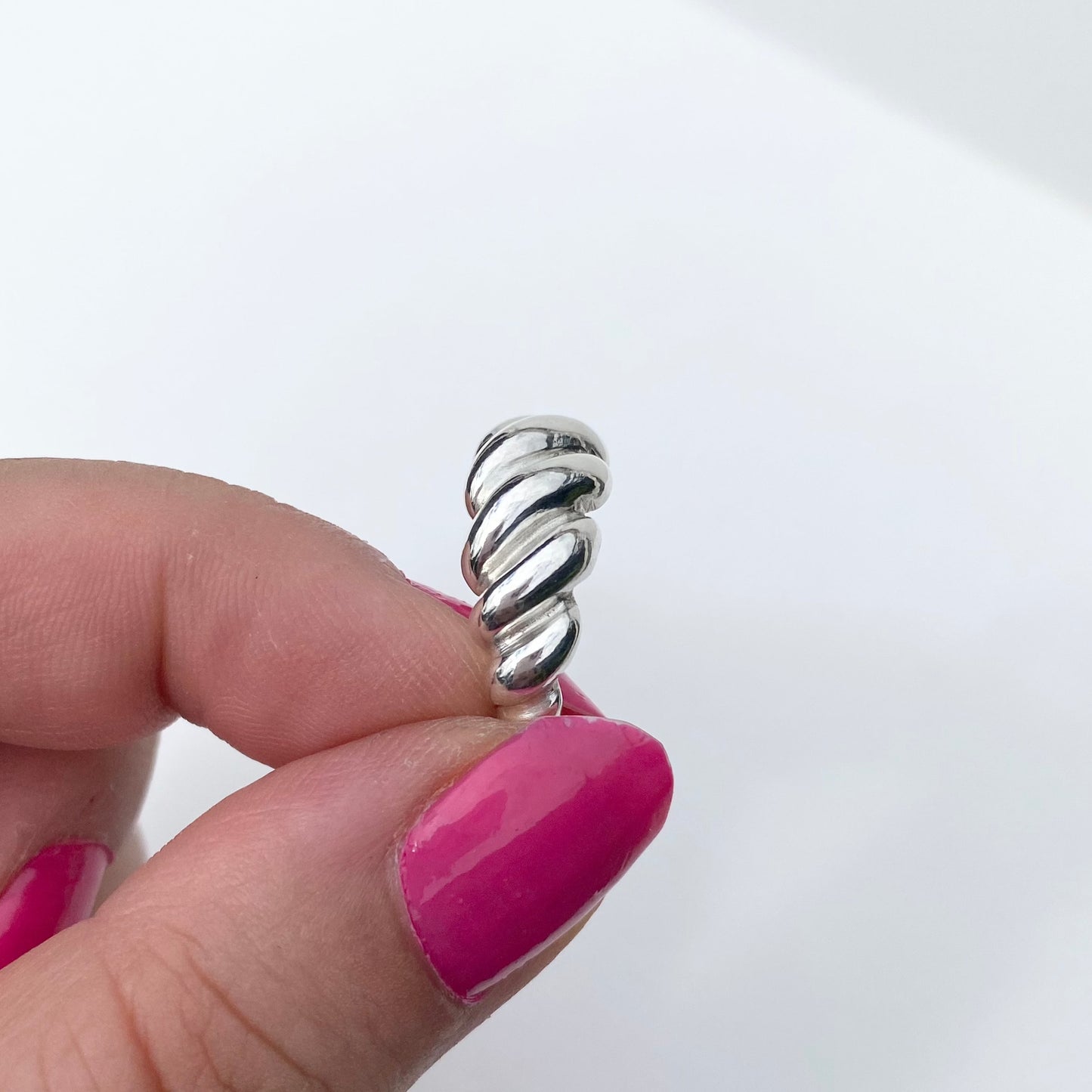 Silver Dainty Croissant ring (MADE TO ORDER) Madame Mak Jewellery