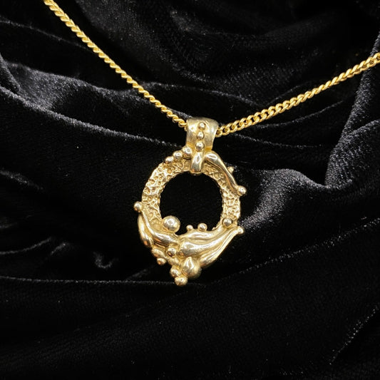 Circle of Life Pendant (9K Yellow Gold) MADE TO ORDER Madame Mak Jewellery