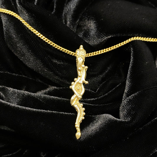 Ginger's Sword Pendant (9K Yellow Gold) MADE TO ORDER Madame Mak Jewellery