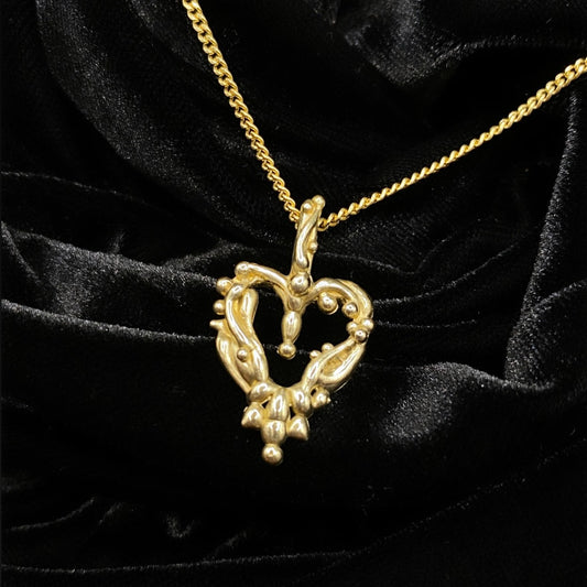 Sweet Heart Pendant (9K Yellow Gold) MADE TO ORDER Madame Mak Jewellery