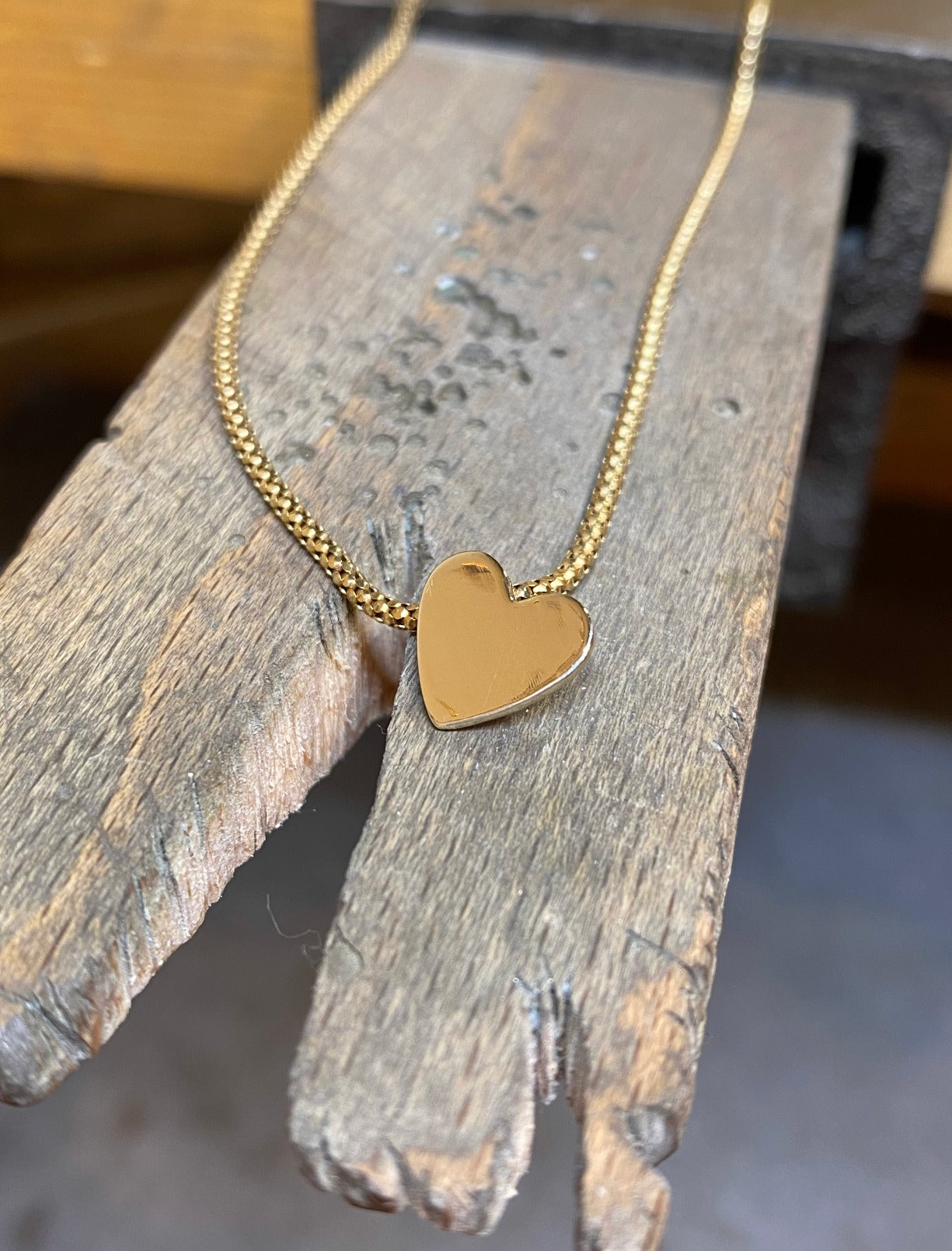 A Reminder To Love Yourself (9K and 18K Gold) Pendant MADE TO ORDER Madame Mak Jewellery